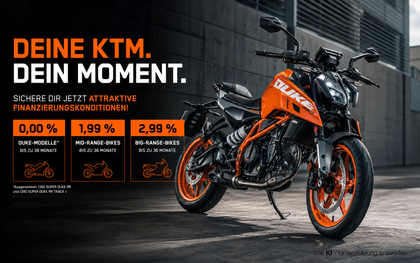Sichere dir jetzt attraktive KTM-Finanzierungen