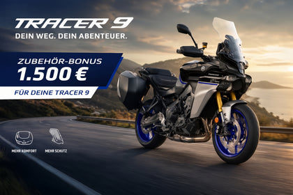 1.500 € Zubehör-Bonus für deine Yamaha Tracer 9